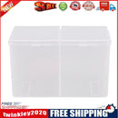 Cleaning Cotton Storage Box Swab Pad Nail Art Compartment Container (White)