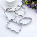 4x Metal Biscuit Pastry Cookie Mold Cake Fondant Sugarcraft SALE Mould H8E8