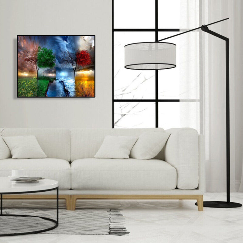 40x50cm Four Seasons DIY Oil Painting By Numbers Acrylic Paints On Canvas