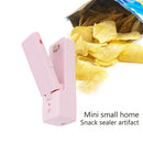 Portable Mini Sealing Household Machine Heat Sealer Plastic Capper (Pink) Newly