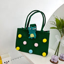 Pocketbook Organizer Cute Children Felt Handbag Casual Felt Tote Portable Bag