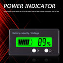 Battery Monitor 6-63V DC Lead Acid Lithium Ion Battery Power Indicator Voltmeter