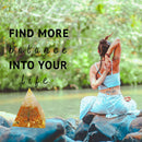 Crystal Pyramid Healing Energy Meditation Crystals Home Office Decor (E) Newly
