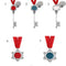 Door Key Snowflake Ribbon Magic Key Ornaments Santa Claus Christmas Keychain