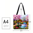 "The Dragon Good Park" Printed Shopping Bag, Shopping Bag, Casual, Large