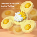 Sucker Rotating Toys Deepen Color Cognition Finger Spinning Kids (Yellow) Newly
