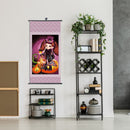 Hand Painted on Canvas DIY Evil Girl Oil Paint By Numbers Drawing Kit Ornaments