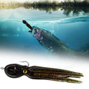 Crankbait Artificial Bait Skirt 11cm 22g Octopus Soft Fishing Lures with Hooks