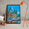Diamond Embroidery Picture DIY Lake House Special-Shaped Diamond Painting Kit
