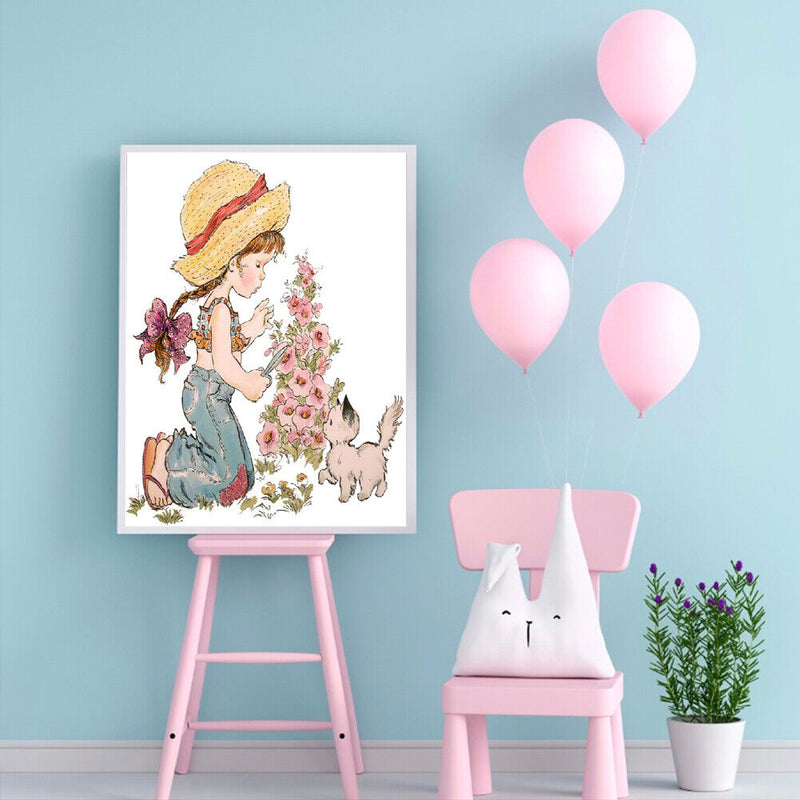 5D Diamond Painting Full Round Drill Cartoon kid Picture of