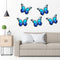 16.5cm Metal Wall Hanging Butterfly Insect Sculpture Home Wrought Iron Butter