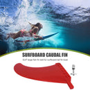 9in Surfing Tail Fin Removable Paddle Rudder Surfboard Stabilizer (Red) Newly