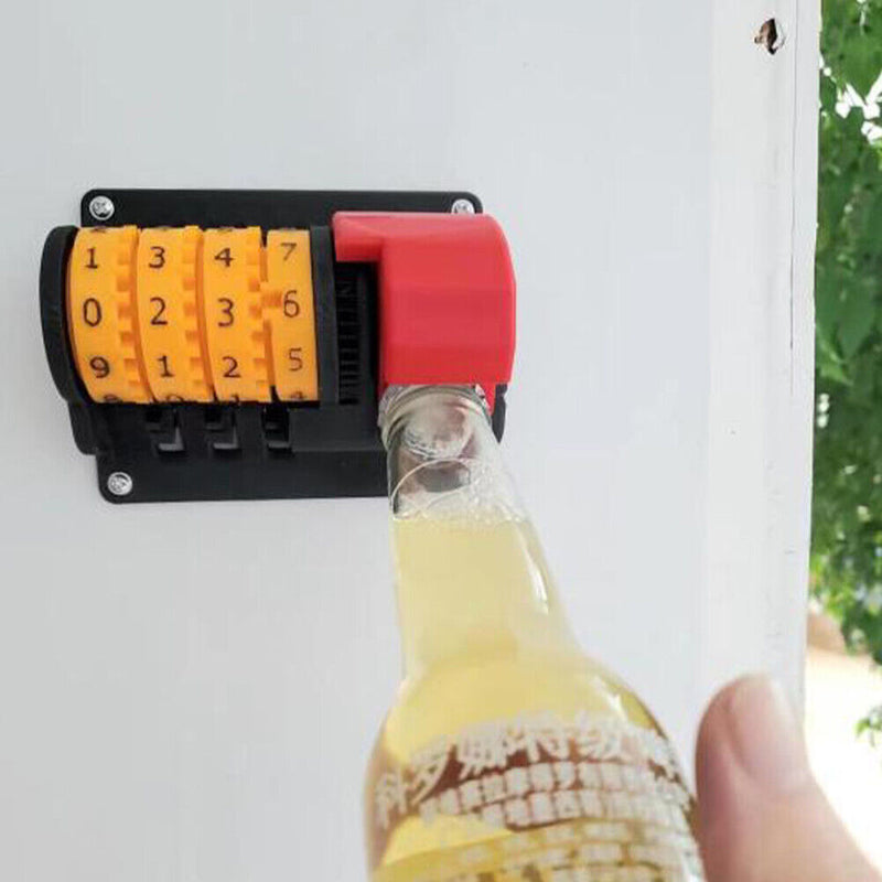 Creative Counter Bottle Opener Wall Mounted Beer Can Opener with Precise Numbers