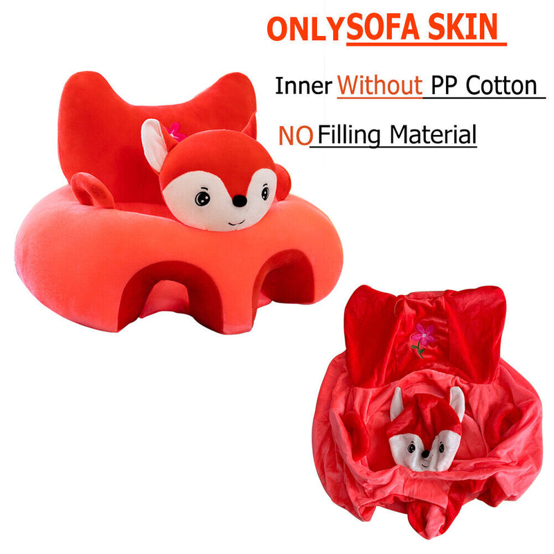 Cute Baby Sofa Cover Learning to Sit Seat Feeding Chair Case N/Cotton (B) Newly