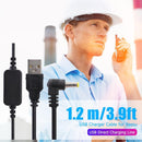 1.2m USB Charger Cable Battery Charging Cord Cable for Yaesu VX-6R VX7R FT6