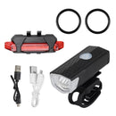 LED Waterproof USB Bike Lights Bicycle Lamp Front Rear Lights Headlight