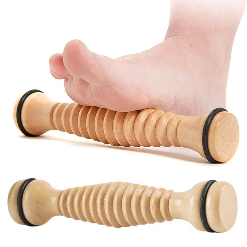 Wood Pain Relief Plantar Fasciitis Deep Tissue Roller Massage Tool Foot Massage