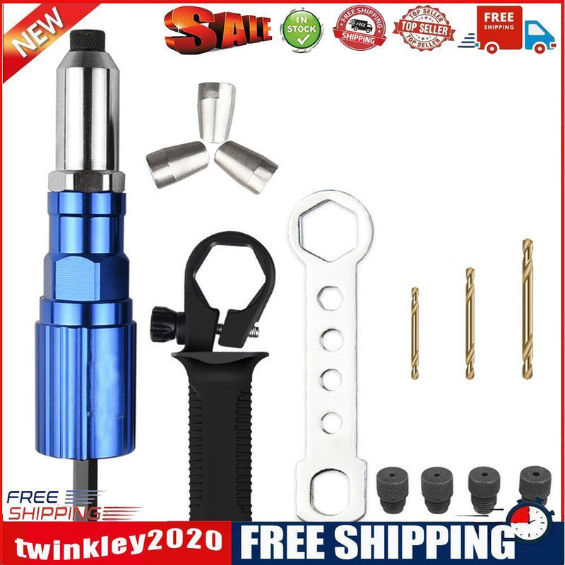 Electric Rivet Gun Adapter Blind Rivet Nut Drill Converter Insert Nut (C)