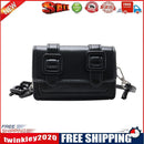 Candy Color Crossbody Bag Women PU Belt Buckle Mini Shoulder Pouch (Black)
