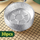 30x Air Fryer Paper Liners Aluminum Foil Tin Box Steamer Basket (A 6 inch) Newly