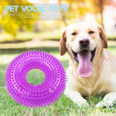 Bite Resistant Golden Dog Retriever Circle Ring Thorn Molar Ball (S Purple)