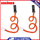 2pcs Kayak Paddle Leash Fishing Rod Pole Coiled Lanyard Rowing Boat Accessories