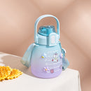 1.3L Large-capacity Water Bottle with Time Mark Leak-proof Cup for Outdoor Sp