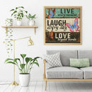 11CT Counted Full Cross Stitch DIY Butterfly Letter Hand Painting Room Decor Kit