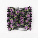 Women Girls Magic Beads Double Hair Comb Hair Combs Clips Elasticity