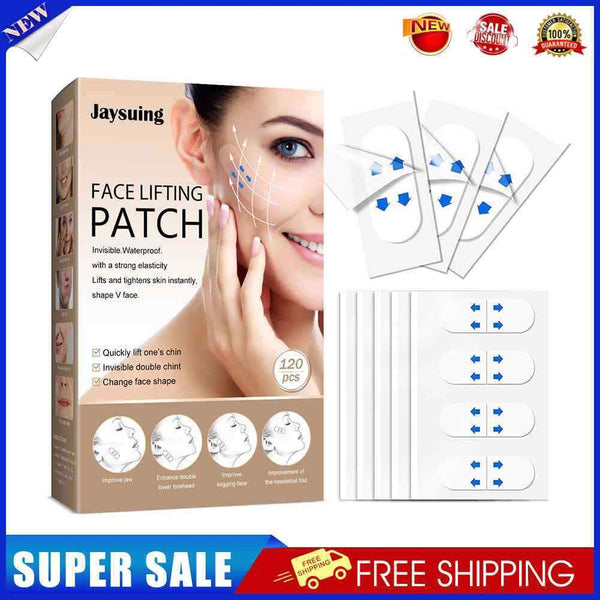 120pcs Invisible Thin Face Stickers V Shape Chin Line Sagging Lift Patch