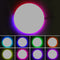 Modern Round LED Wall Lights RGB Remote Lamp Bedroom Decorations (White)