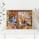 Hand Painted on Canvas DIY Dessert Market Oil Paint By Numbers Drawing Kit Craft
