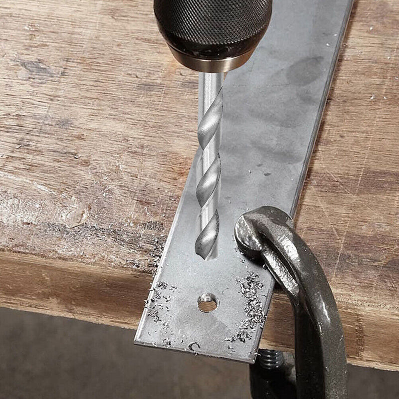 Manual Twist Drill Bit Set+Mini Hand Drill with Keyless Chuck for 0.3-3.4mm