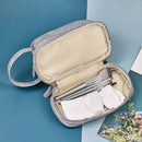 Capacity Portable Zipper Denim Cosmetic Bag Wash Bag Storage Bag Makeup Pouch