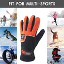 1 Pair Bicycle Motorcycle Cycling Full Finger Fleece Gloves Anti-Freeze Gloves