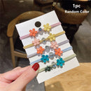Gift High Elastic Cute Hair Accessories Hair Tie Rope Flower Petal Hair Ring