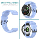 20mm Silicone Watch Band for Garmin Fenix 7S Strap (Chrysanthemum Blue) Newly