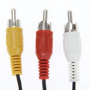 3.5mm Jack to 3 RCA Adapter Cable Audio Video AV Converter 1.2M 4FT(2pcs)