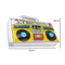 Toys Kids PVC Simulation Classic Radio Stage Props Inflatable Instrument