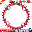 32T Bicycle Positive Negative Tooth Disc Single-disk Cycling Parts (Red)