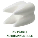 Tooth Shaped Ceramic Flower Pot Planter Plant Holder 7Y6R Succulen Flower Y0N9