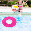 Swim Ring Inflatable Fluorescent Swimming Pool Float for Baby Kid Child Adu