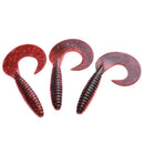 3pcs 8.5 cm U-Shaped Artificial Soft Lure Wobbler Bait Fishing Tackle(SC005