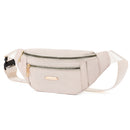 Women Pure Fanny Pack Oxford Cloth Messenger Chest Bag Phone Purses Coin Hold