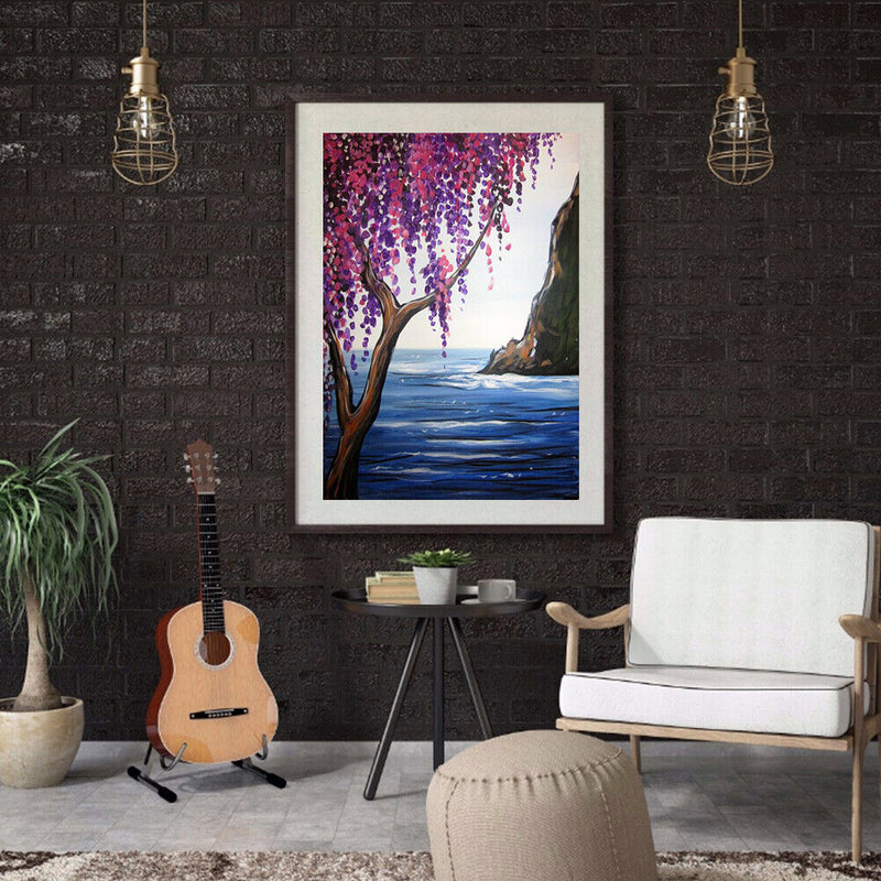 Art Hand Painted Oil Paint By Numbers Digital Scenery Drawing Canvas Home Dec