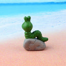 Tortoise Caterpillar Frog Sculpture Micro Landscape Flowerpot Statue (C) Newly