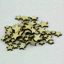50pcs Wooden Mixed Wood Star Embellishment Cardmaking N9U1 Z1Z0 G9Y6 Z5S2 K5A8