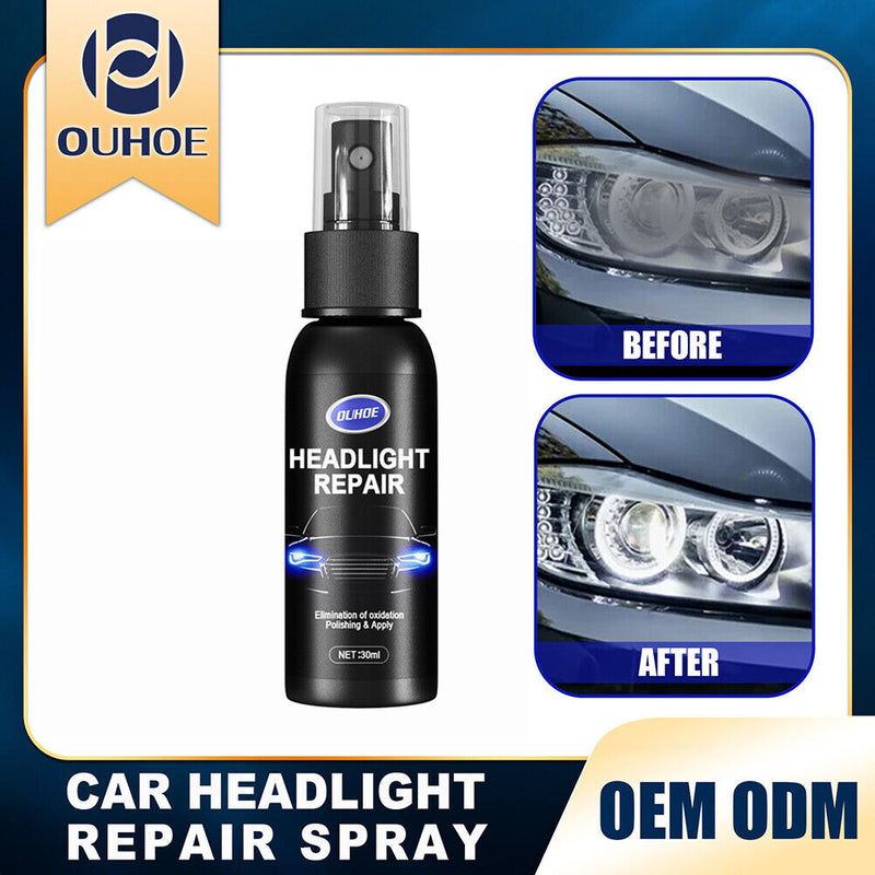 Headlight Maintenance Liquid Headlamp Polishing Agent Fluid Spray (30ml)