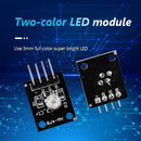 HW-479 3.3V 5V 5mm KY-011 PCB Dual Color RGB LED Sensor Modules Black