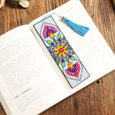Diamond Painting Bookmark Leather Tassel Book Marks (Mandolin Flowers-S22) Newly